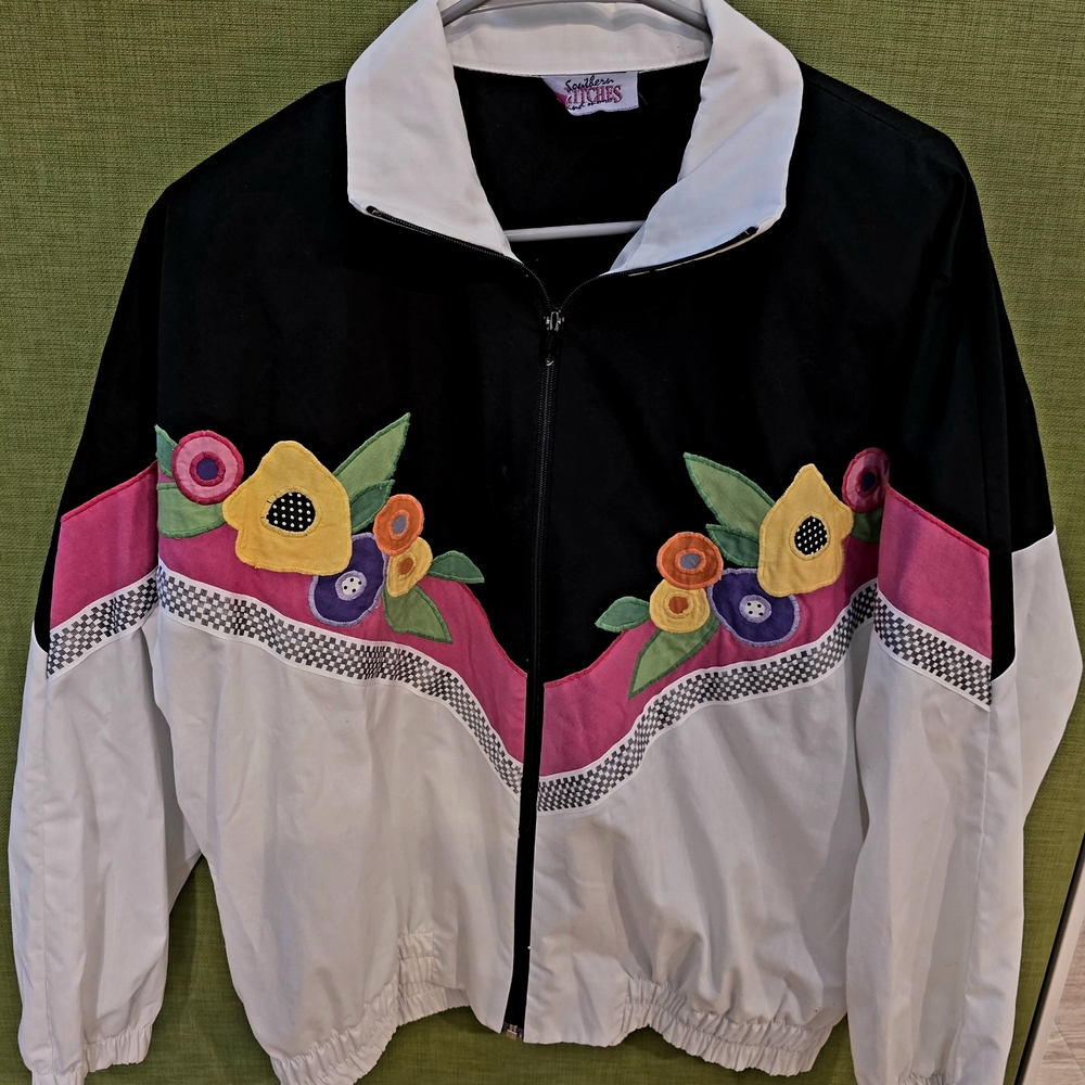 Embroidered Floral Bomber Jacket